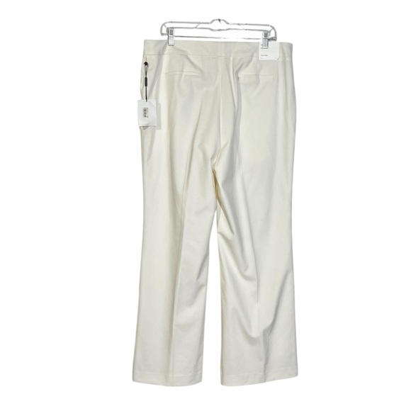 Calvin Klein Women’s Straight Leg Pants Business Classic Fit Cream Size 14 NWT - Picture 2 of 9